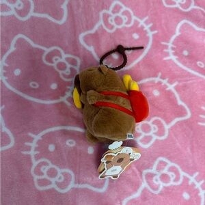 Capybara French fries Plush Keychain bag charm BNWT